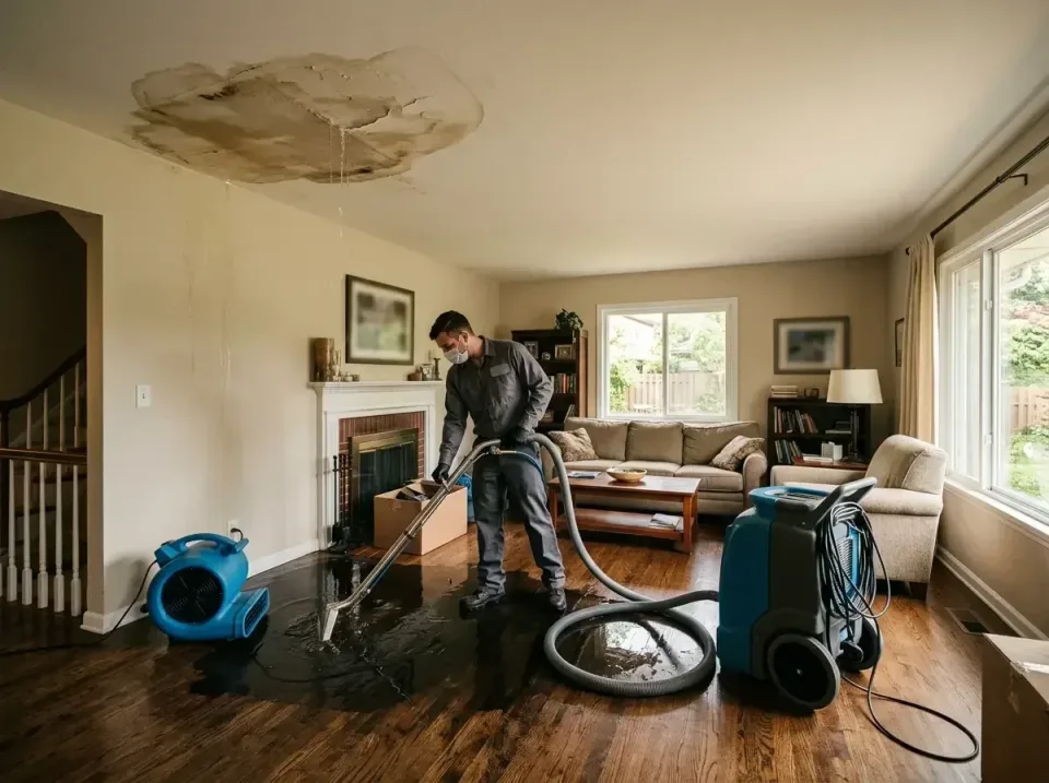 attic-pipe-burst-ceiling-drip-008 — frequently asked questions, Water Damage Restoration & Carpet Care in Paris, IL